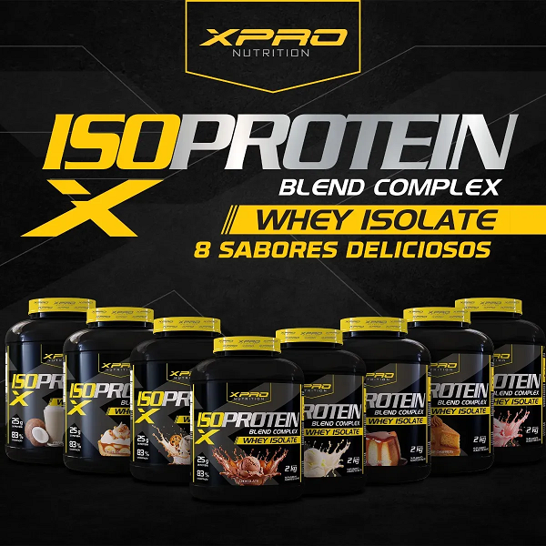 Whey Protein Iso Blend Complex Morango 2kg Zero Açúcar - XPro Nutrition - imagem 2