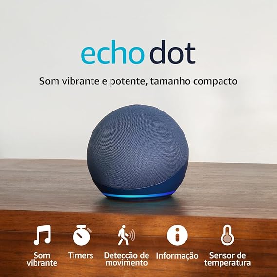 Echo Dot (Geração mais recente) | Smart speaker com Alexa, som vibrante e potente, Wi-Fi e Bluetooth | Cor Azul, com Acesso Antecipado à Alexa+ - imagem 3