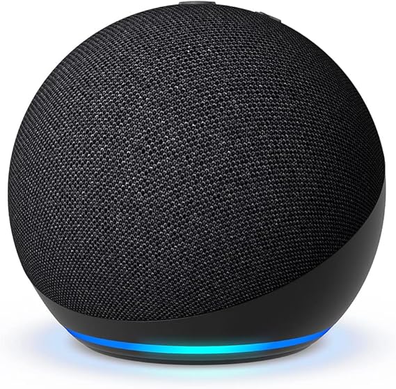 Echo Dot (Geração mais recente) | Smart speaker com Alexa, som vibrante e potente, Wi-Fi e Bluetooth | Cor Preta, com Acesso Antecipado à Alexa+