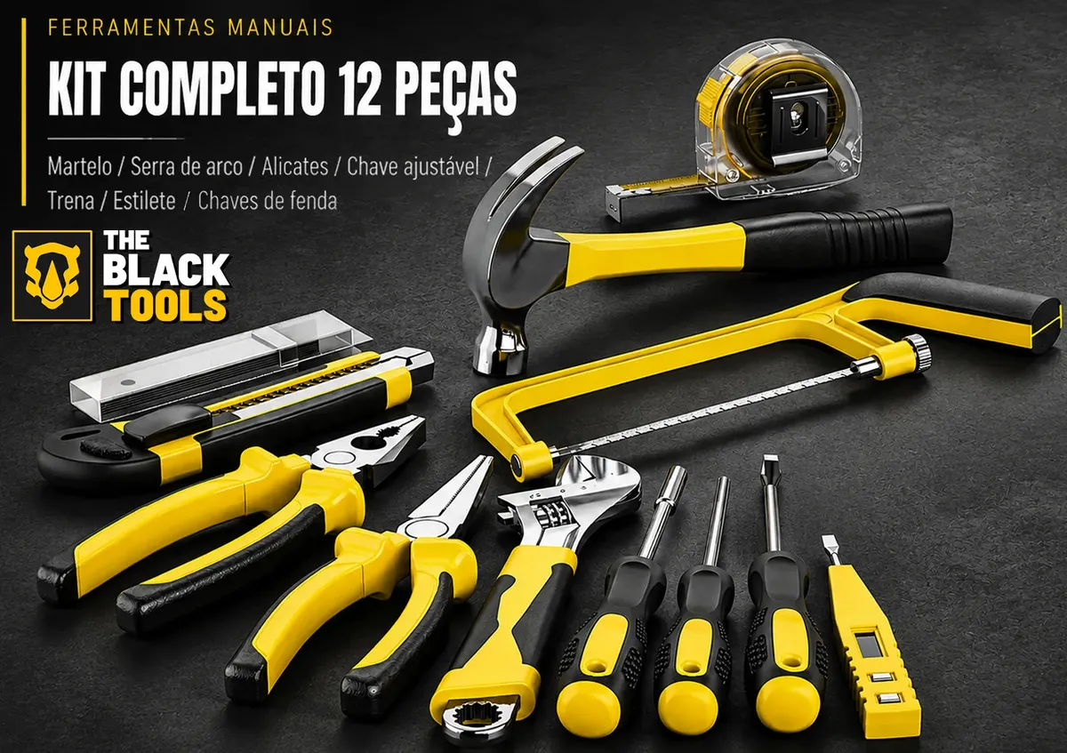 Parafusadeira Furadeira De Impacto The Black Tools Profissional Bateria 21V C/ Maleta + Kit Acessórios 145 Peças TBKIT23 - imagem 3