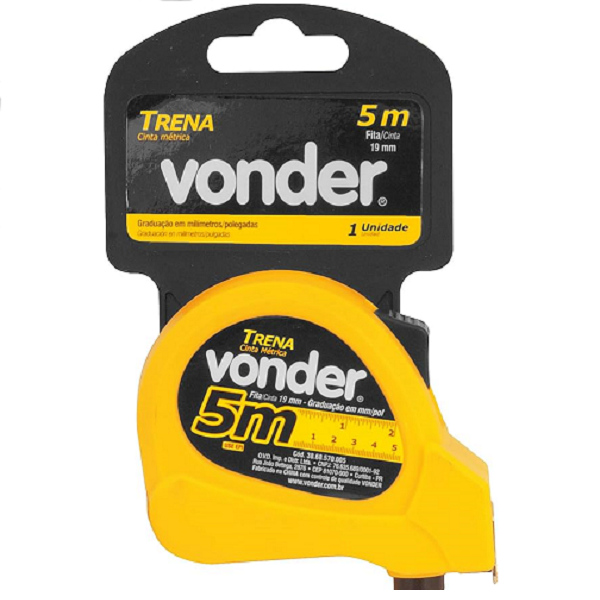 Vonder, Trena Curta de Aço 5 M X 19 Mm - imagem 2