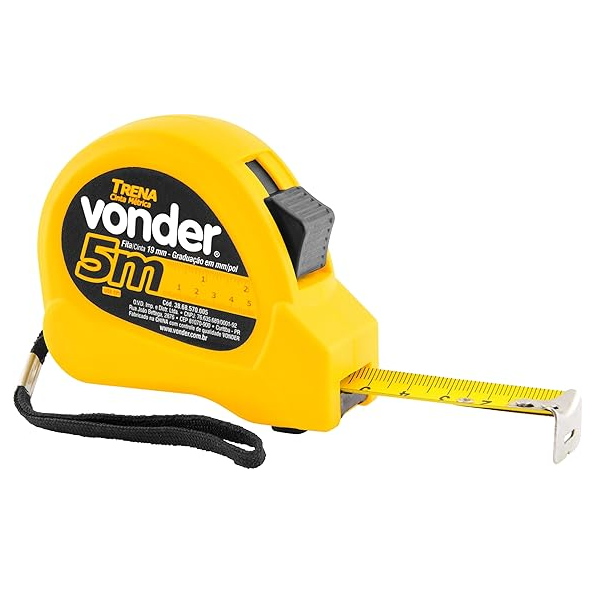 Vonder, Trena Curta de Aço 5 M X 19 Mm