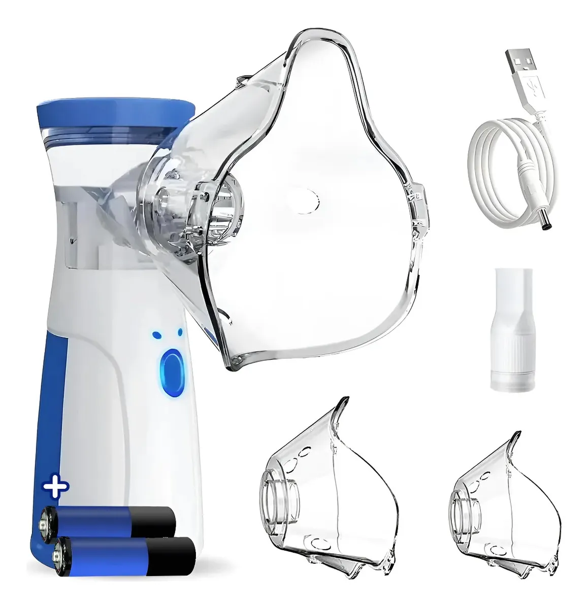 Inalador Nebulizador Portátil Sem Fio Usb Pilha Silencioso Aparelho Inalação Compacto Bivolt Nebulizador - imagem 5