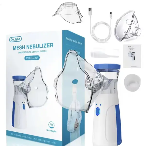 Inalador Nebulizador Portátil Sem Fio Usb Pilha Silencioso Aparelho Inalação Compacto Bivolt Nebulizador - imagem 7