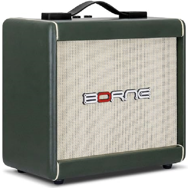 Amplificador Cubo Para Guitarra Borne F60 Verde 15W Bivolt Automático - imagem 2