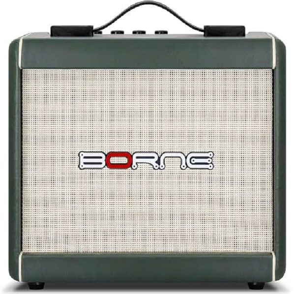 Amplificador Cubo Para Guitarra Borne F60 Verde 15W Bivolt Automático