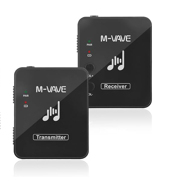 M-VAVE Sistema de Transmissão Sem Fio para Monitor de Ouvido Profissional, 2.4GHz, 30m Alcance, Latência <12ms, Áudio 24bit/48KHz, Mono/Stereo, 7h Bateria, Ideal para Músicos, Podcast, Igreja
Marca: M-VAVE - imagem 2
