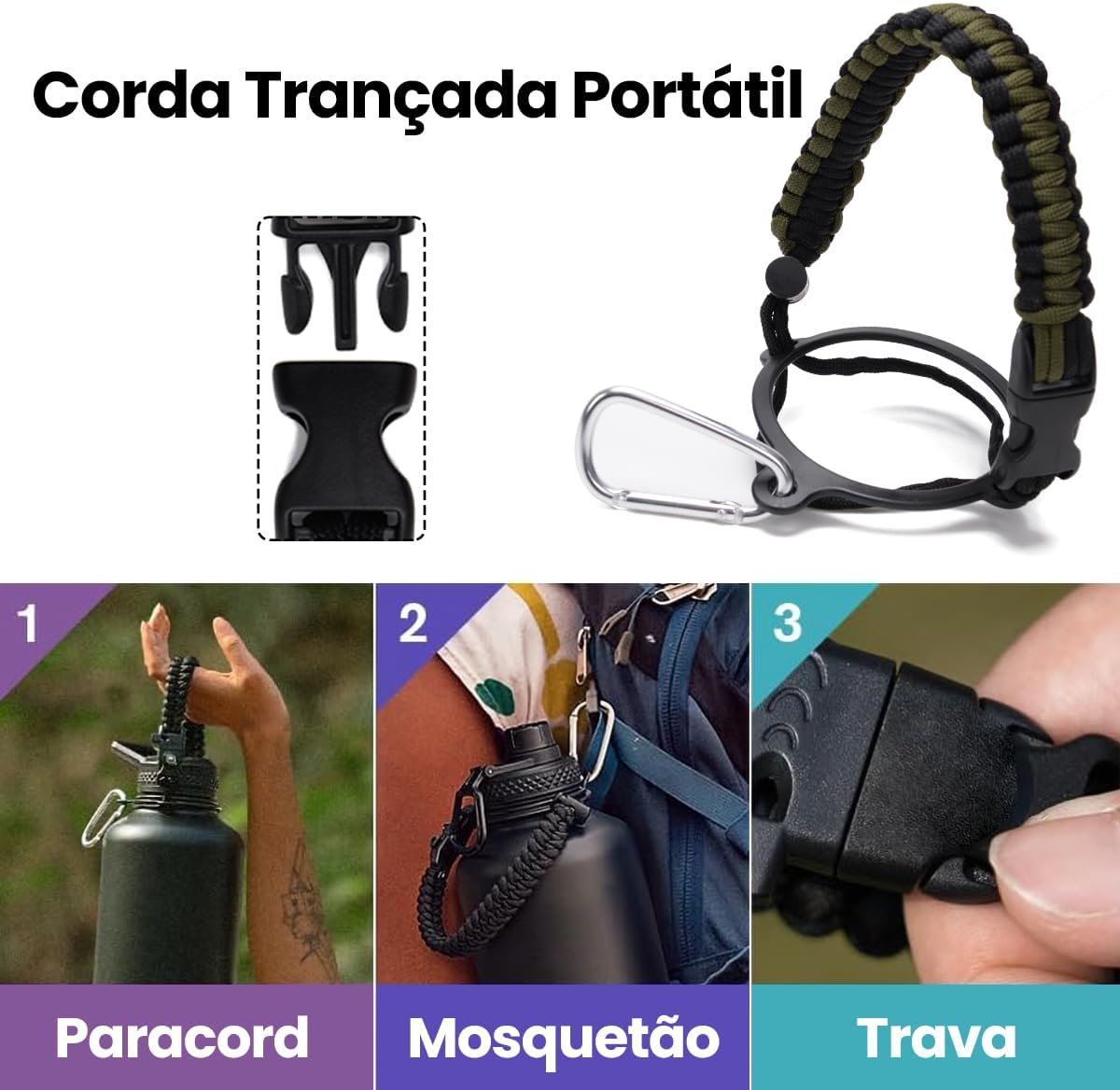 MODUS Garrafa Térmica Esportiva De Inox Com Isolamento A Vácuo 950ML - imagem 6