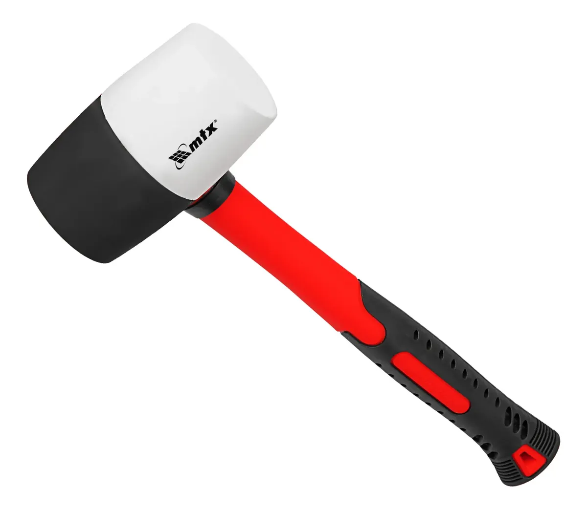 Martelo De Borracha Preta Branca 60mm 450 G Cabo Fibra Vidro - imagem 5