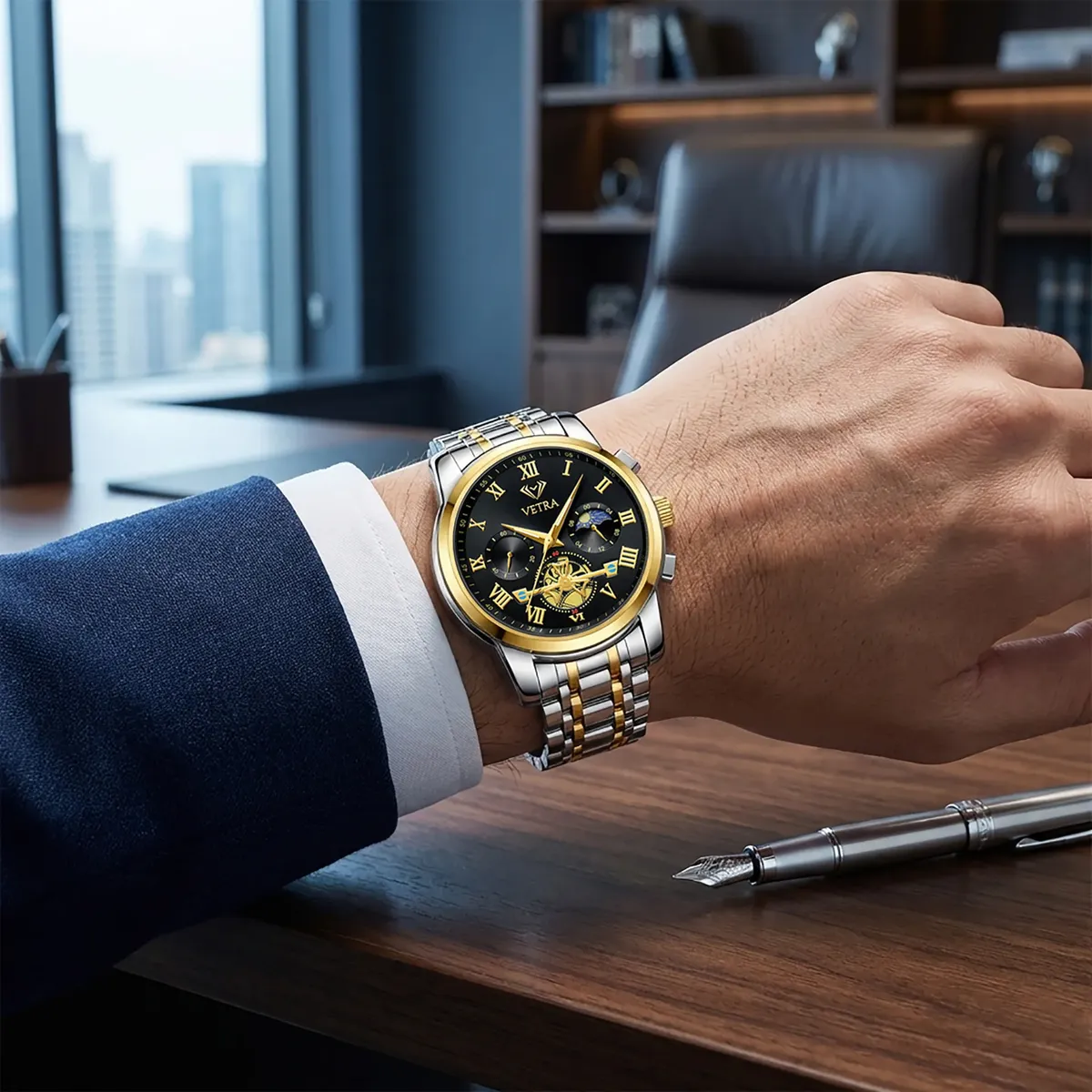Vetra Relógio Masculino Social Relogio Quartz Original 2859 - imagem 2