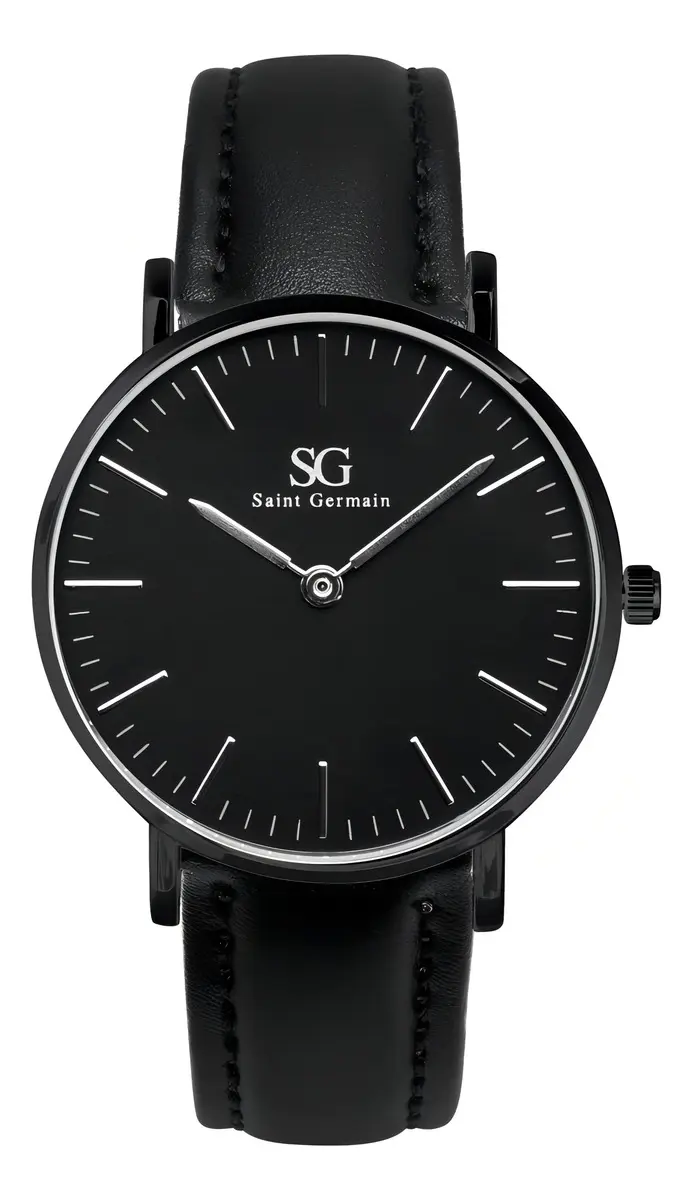 Relógio Masculino Saint Germain Murray Full Black de Couro Sintético Preto - imagem 2