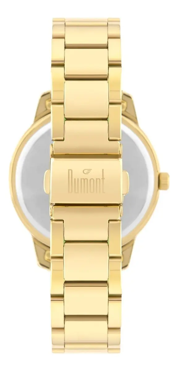 Kit Relógio Lady + Feminino Dourado Dumont Dourado Champanhe - imagem 3