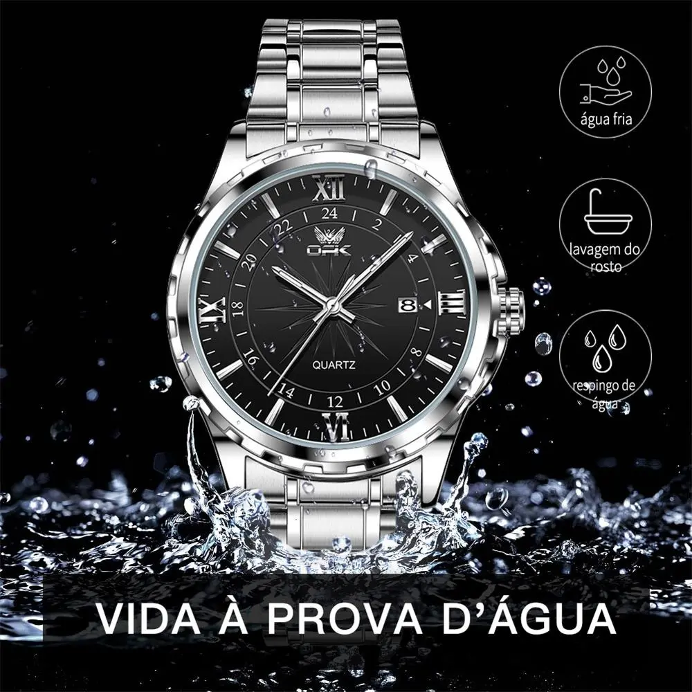 Opk Original Relógio Masculino Quartzo À Prova D'água 6003 - imagem 4