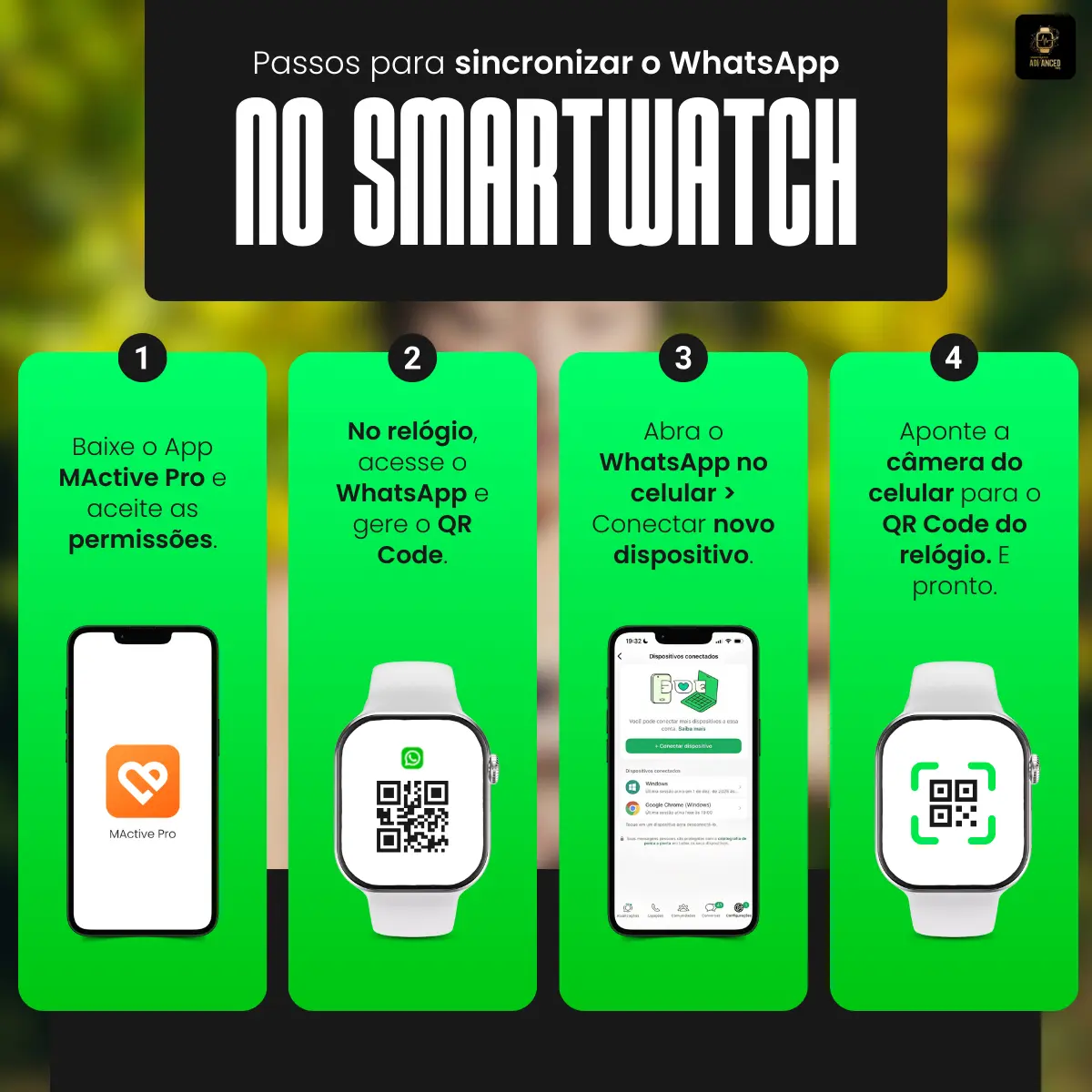 Smartwatch Microwear S11 Pro AMOLED 47mm GPS NFC WhatsApp Rosa SMARTWATCH ADVANCED PRO - imagem 4