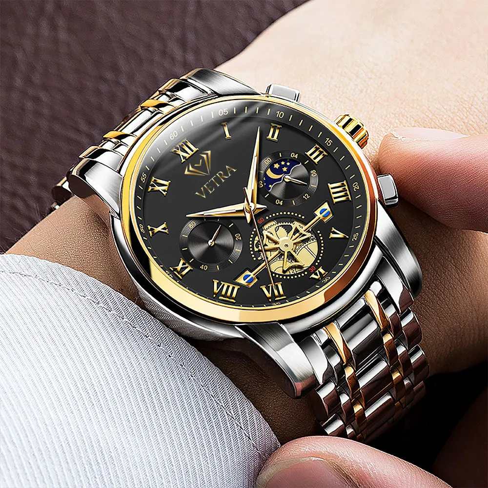 Vetra Relógio Masculino Social Relogio Quartz Original 2859 - imagem 4