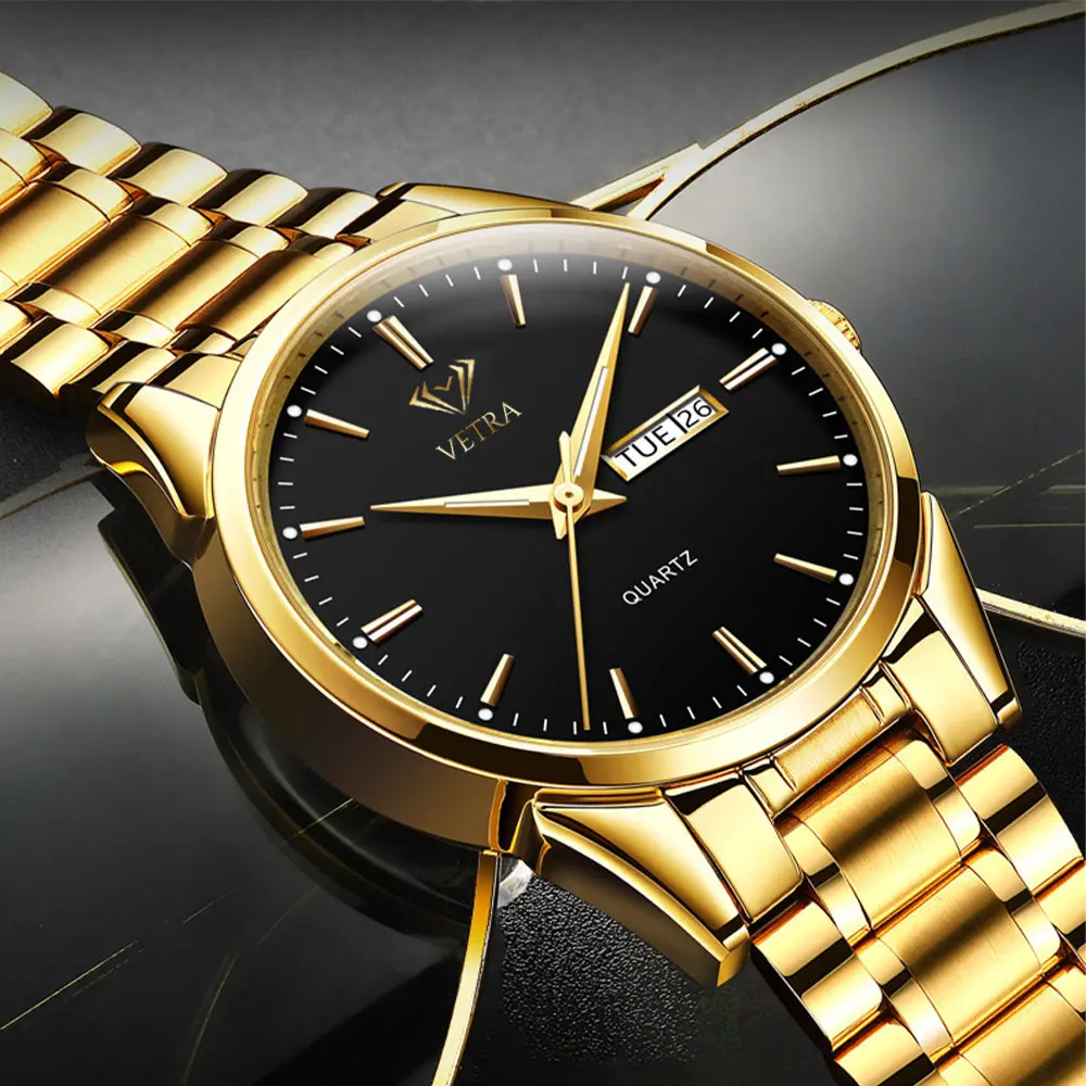 Vetra Relógio Masculino Social Relogio Quartz Luminoso 6898g - imagem 4