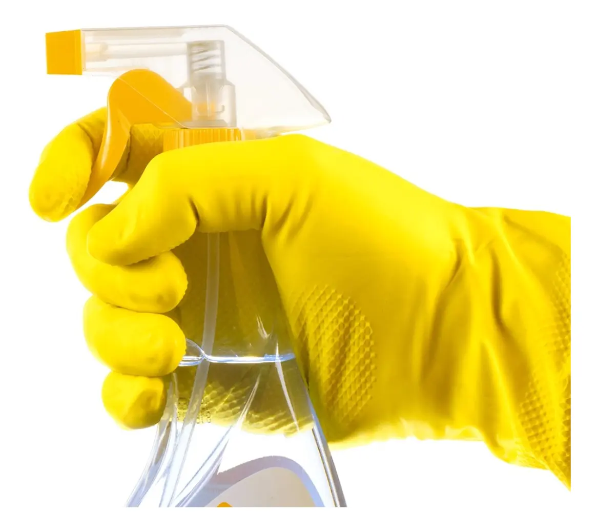 Kit 10 Prs Luva De Látex Multiuso Proteção Fit Limpeza Louça - imagem 3