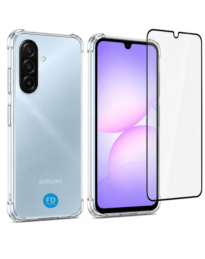Kit Capa para Galaxy A07 Anti Impacto Transparente + Película – FD.
