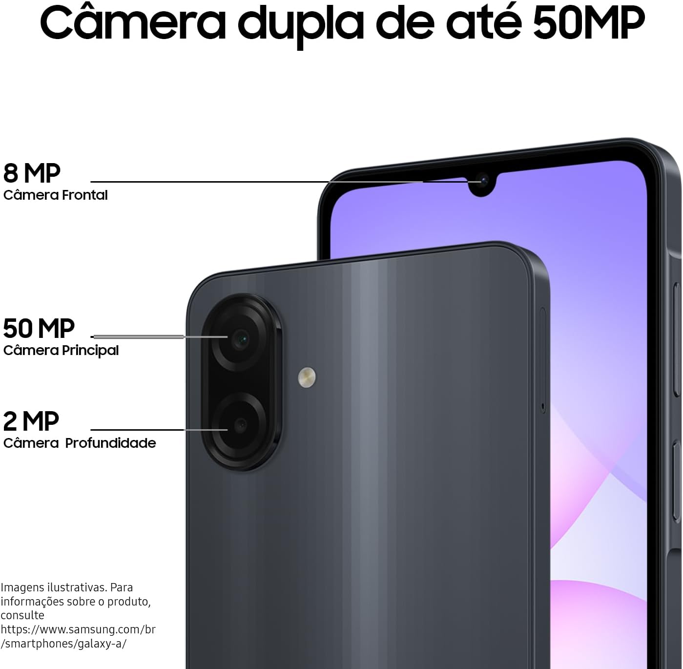 Celular Samsung Galaxy A07 128GB, 4GB, Câm. 50MP, Tela 6.7"- Preto - imagem 4