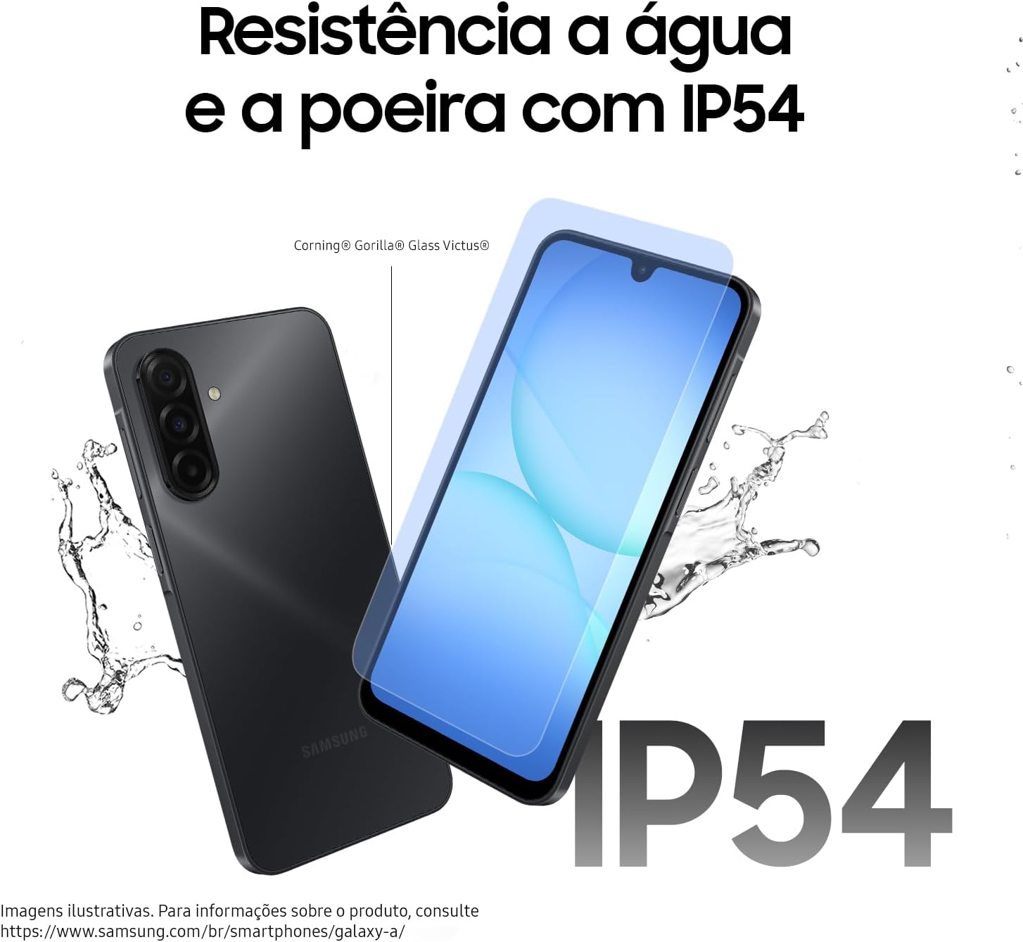 Celular Samsung Galaxy A17, 128GB, 4GB, 50MP Tela 6.7", IP54 - Preto - imagem 3