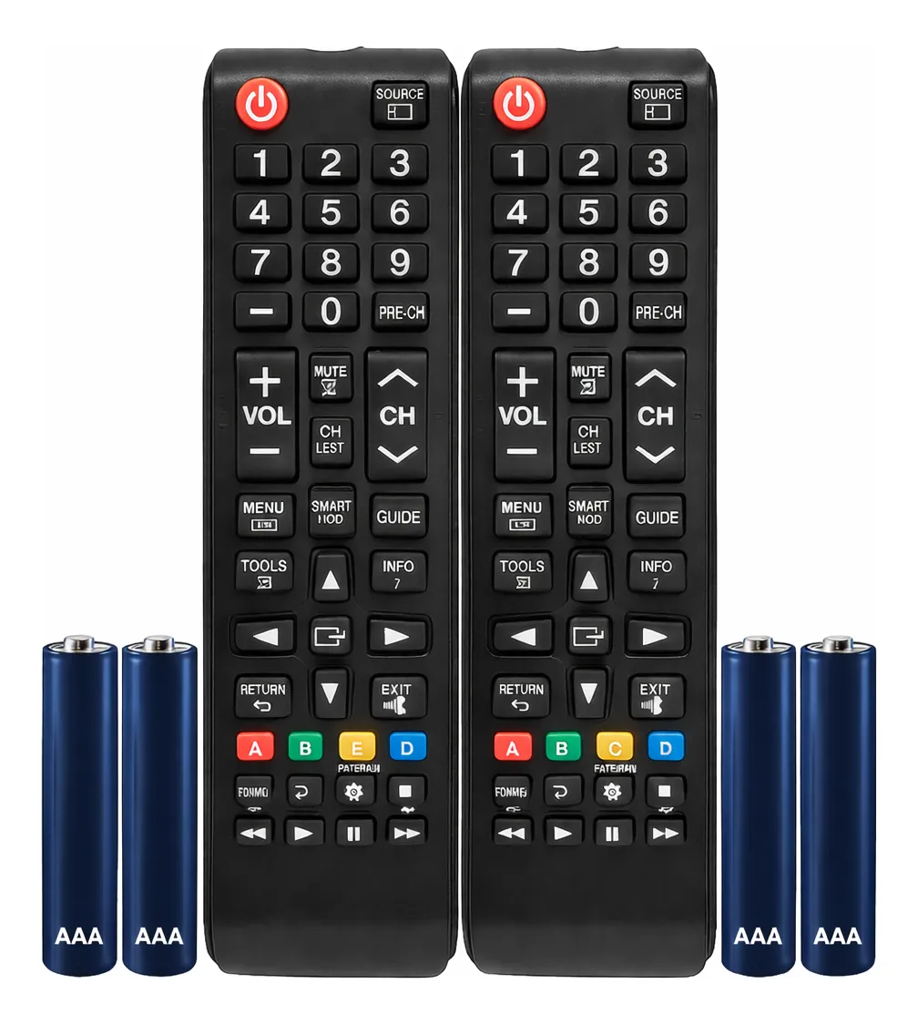Kit 2 Controle Remoto Compatível Com Tv Samsung Smart Hub