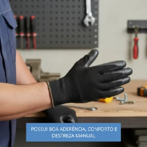24 Prs Luva Epi Tatil Mecânico Segurança Manutenção Geral - imagem 6