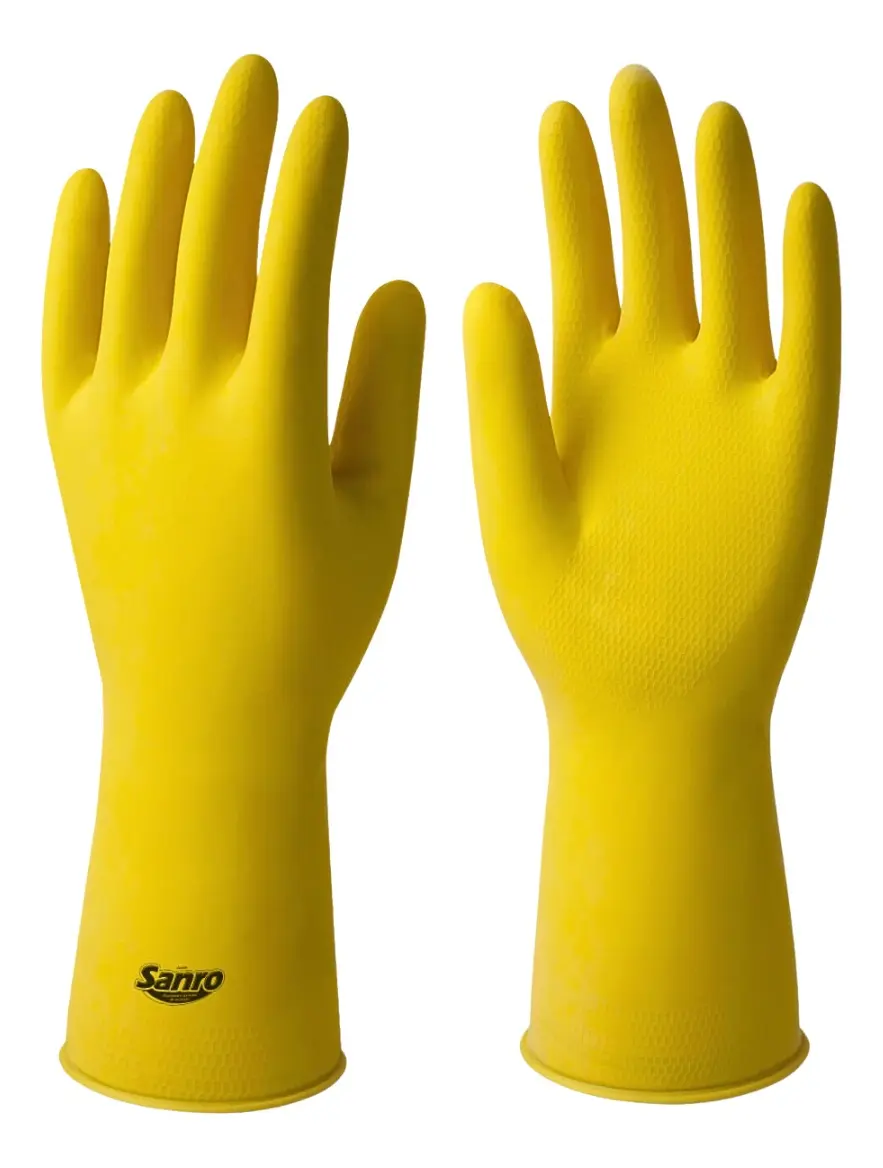 Kit 10 Prs Luva De Látex Multiuso Proteção Fit Limpeza Louça - imagem 2