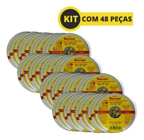 48 Peças Disco De Corte Extra Fino 4.1/2 X 1mm X 22,23 mm Starrett - imagem 5